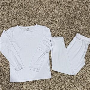 32 degrees White layering heat set Kids size M unisex